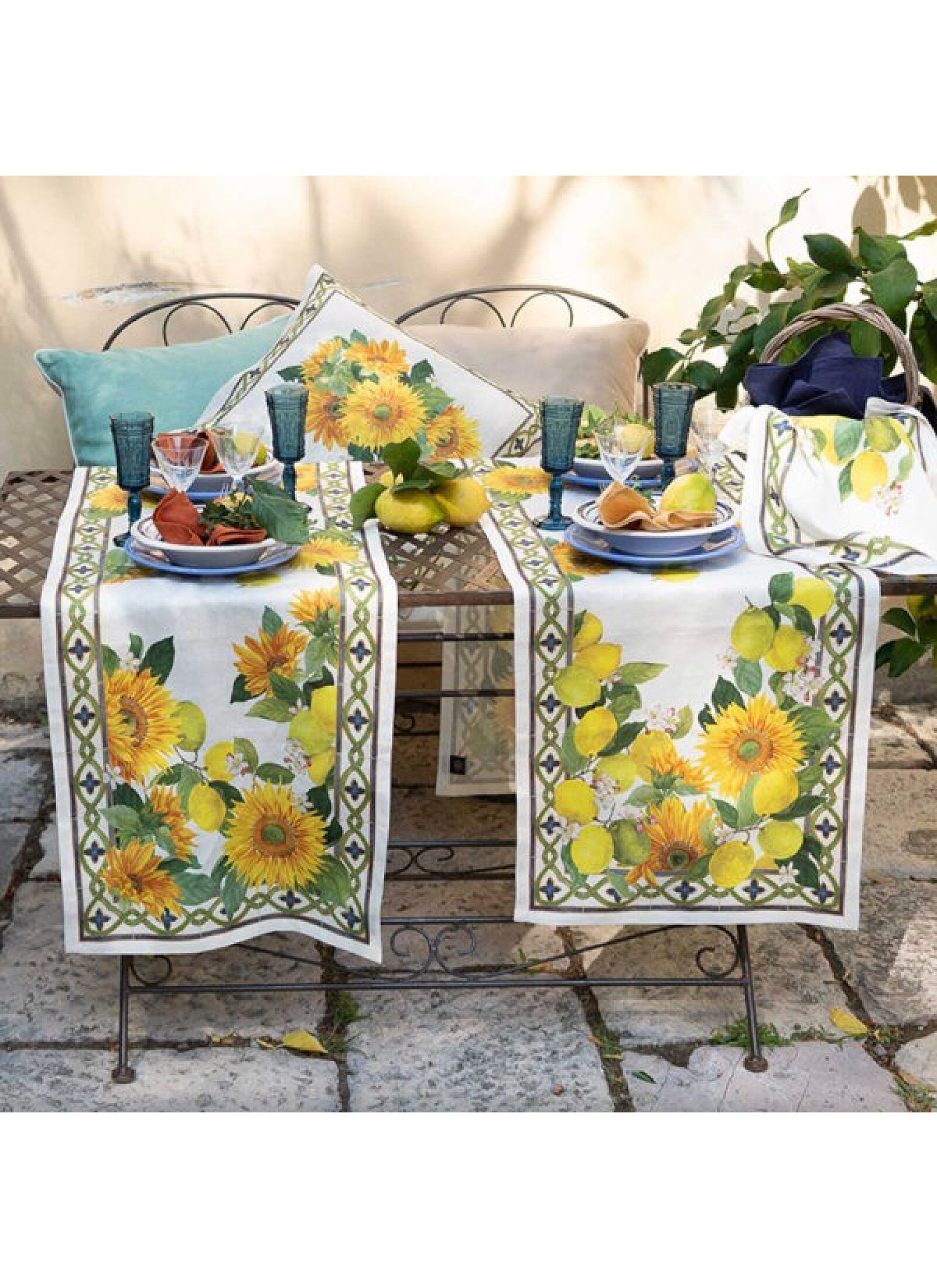 LINEN RUNNER ETRUSCAN