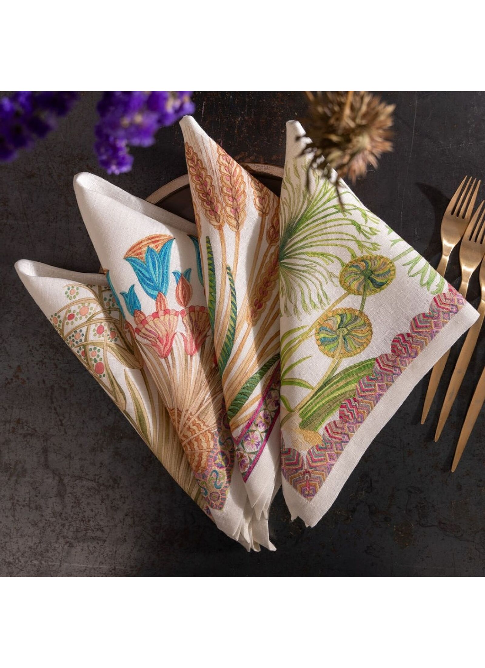 LINEN NAPKINS (4PCS) PAPYRO