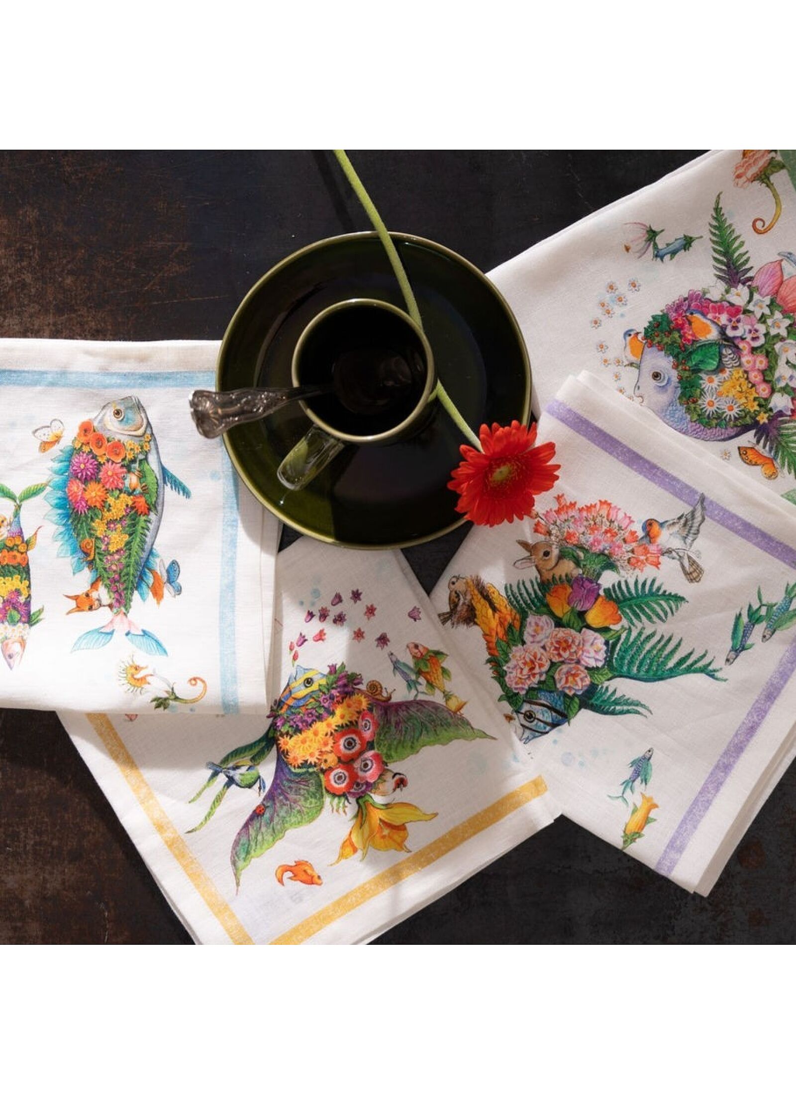 LINEN NAPKINS (4PCS) PESCIFLORA