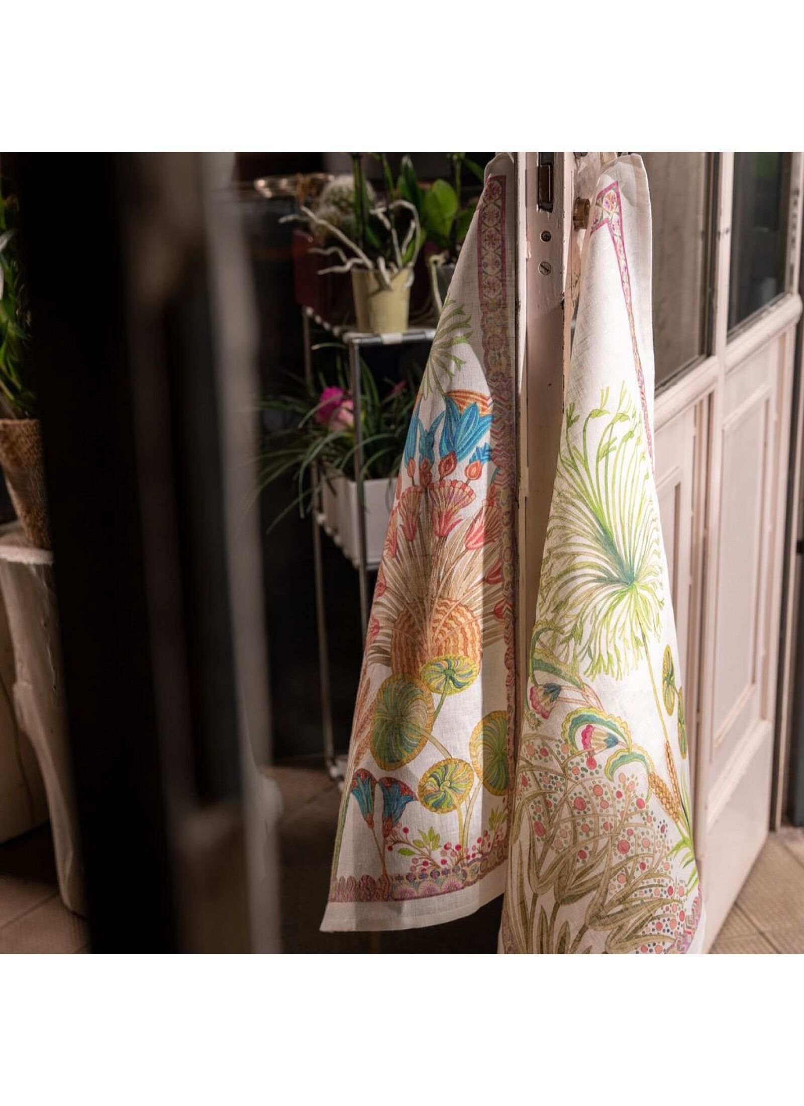 LINEN KITCHEN TOWEL PAPYRO BLUE