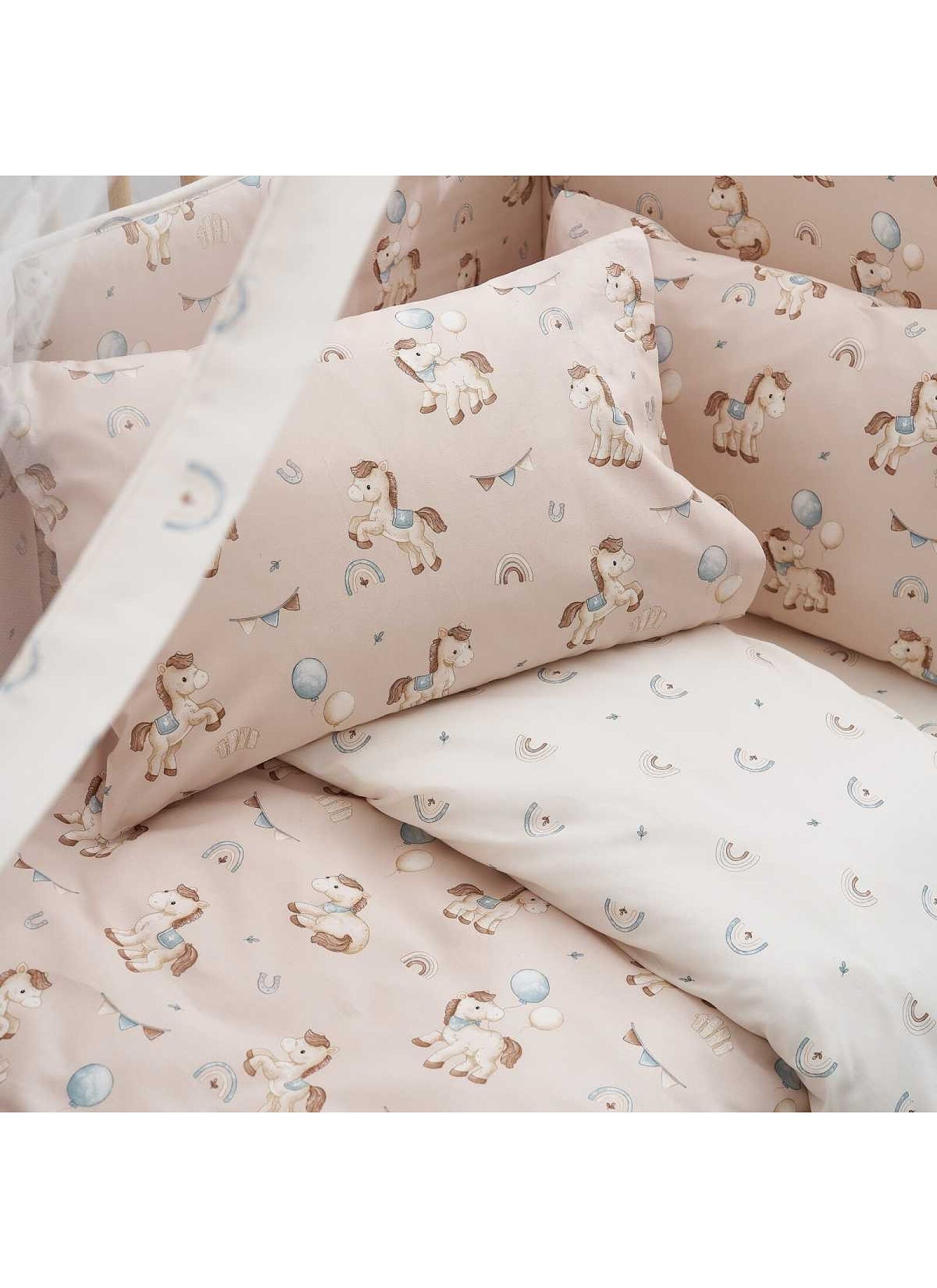 CRIB SHEET SET PONY
