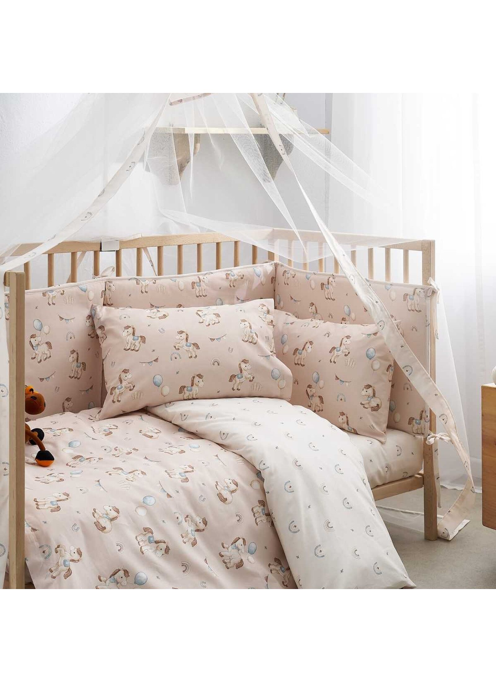 CRIB SHEET SET PONY