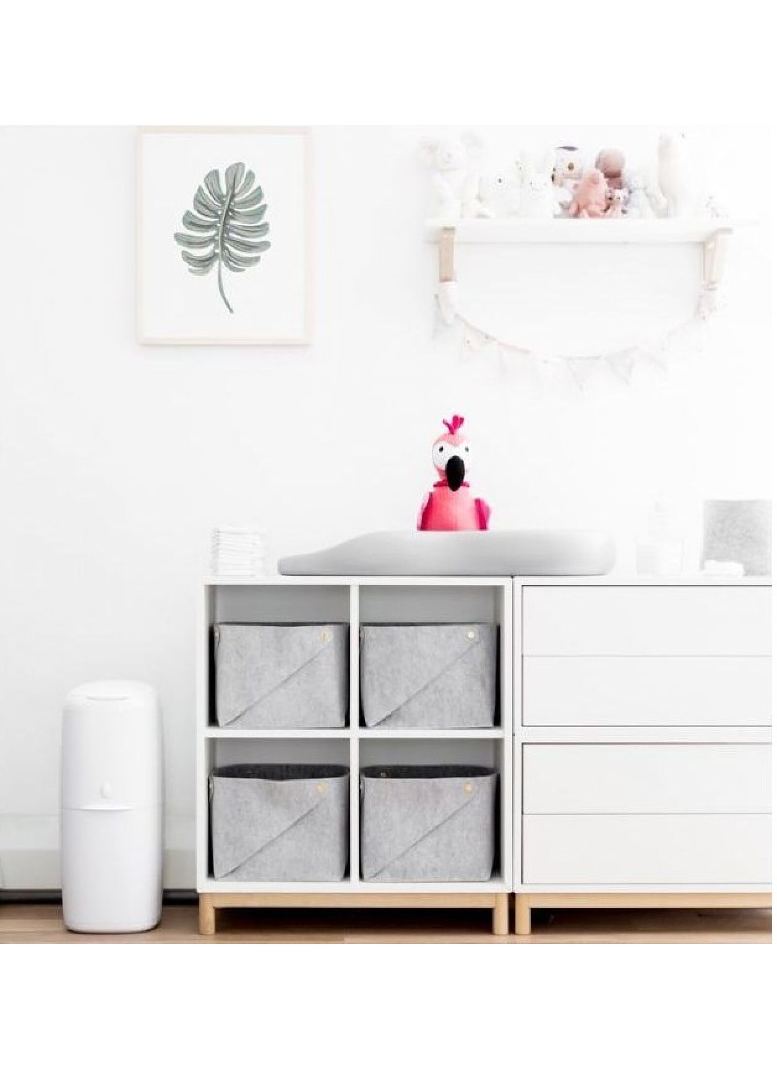 DIAPER DISPOSAL BIN LARGE WHITE