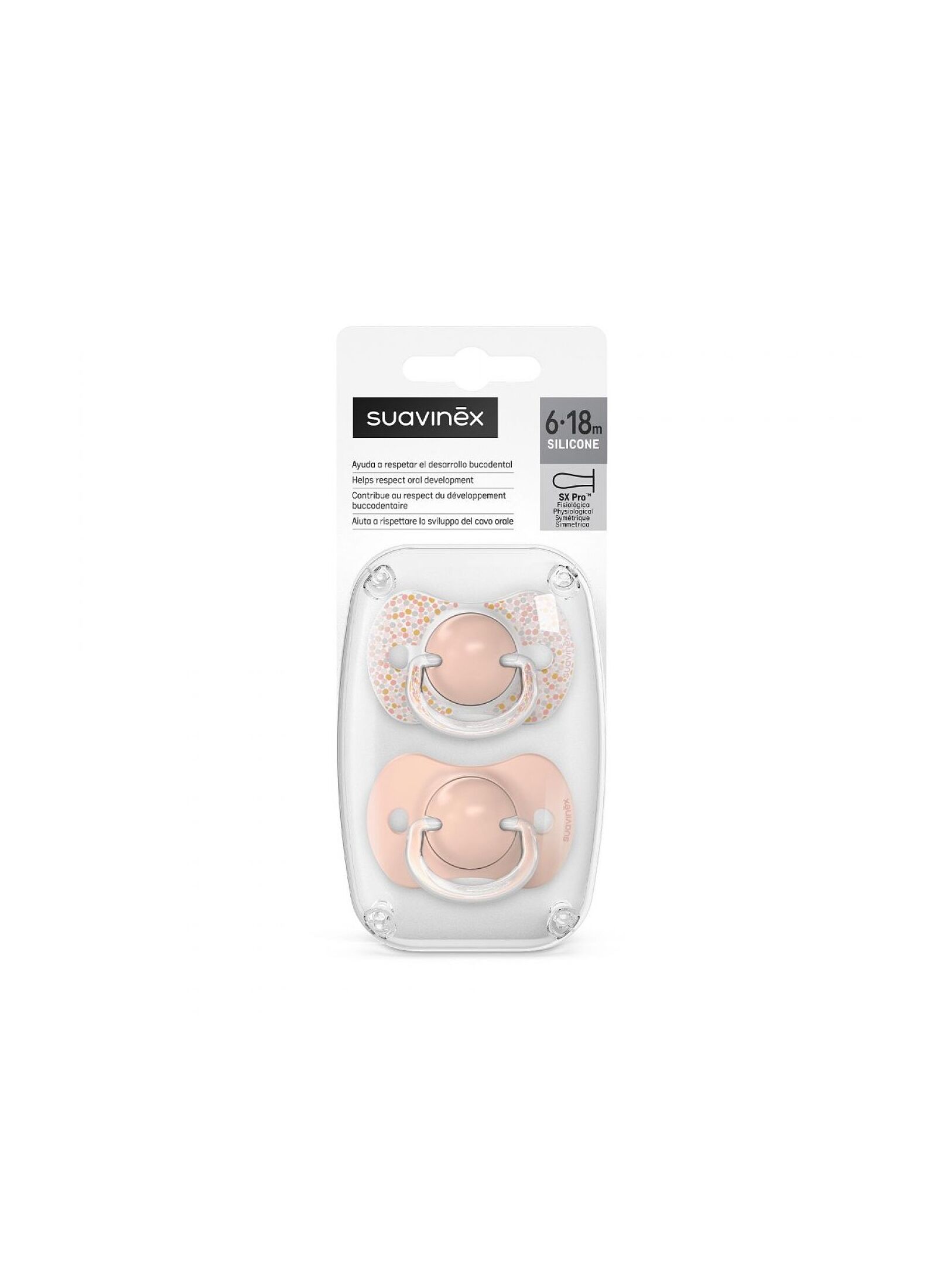 PHYSICAL PACIFIER 2PCS DREAMS PINK(6-18M)