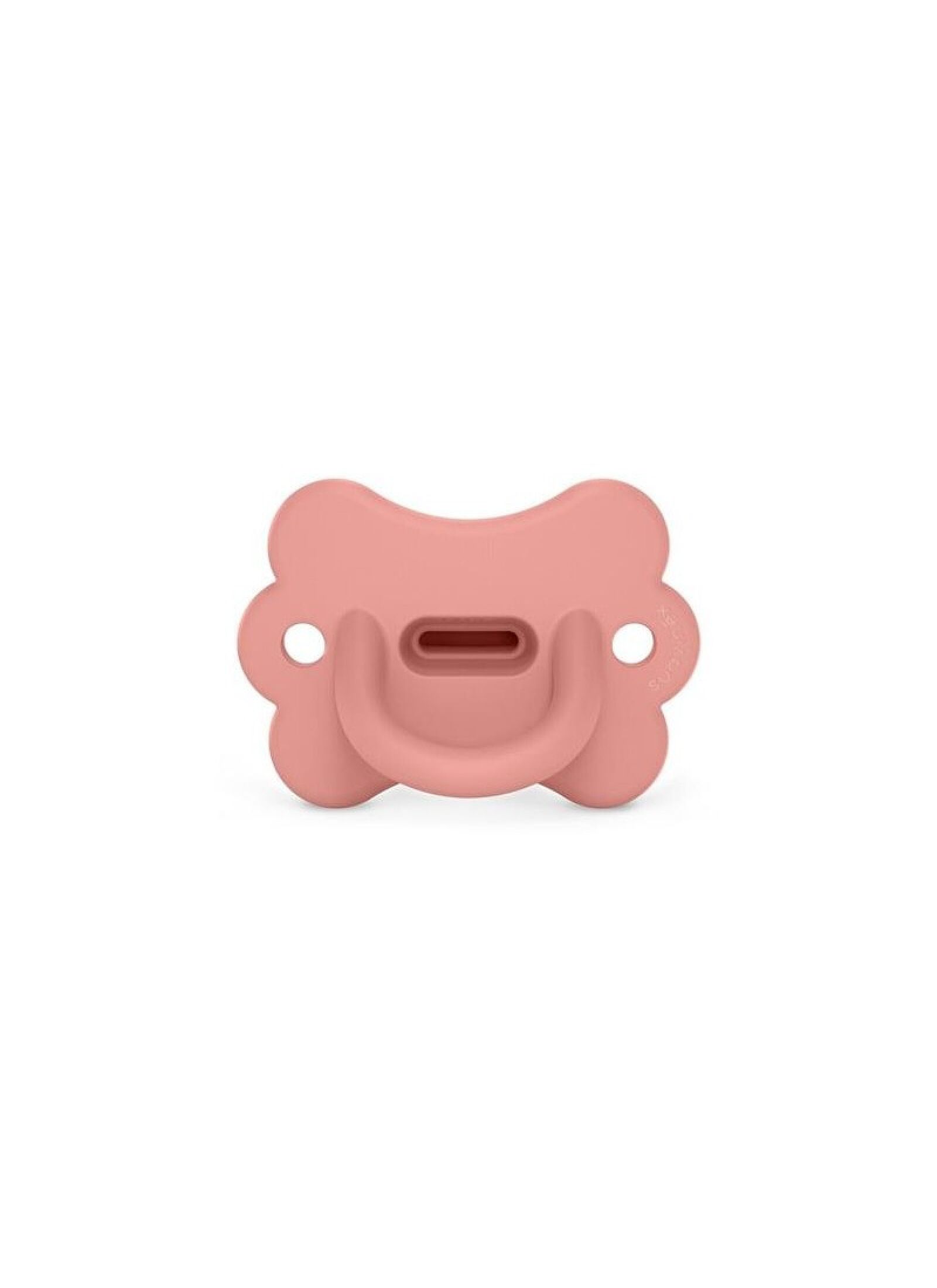 PHYSICAL SILICONE PACIFIER BUTTERFLY PEACH PINK(6-18M)