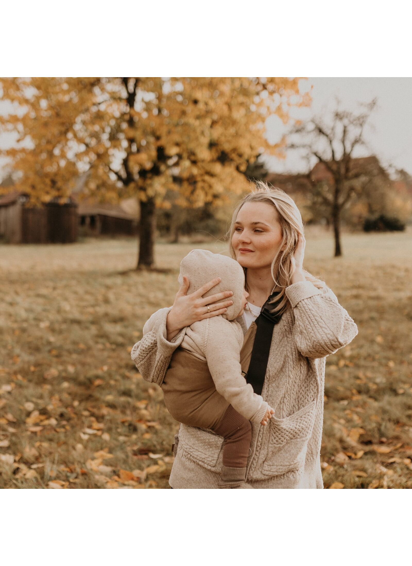 CAMEL LINEN BABY CARRIER