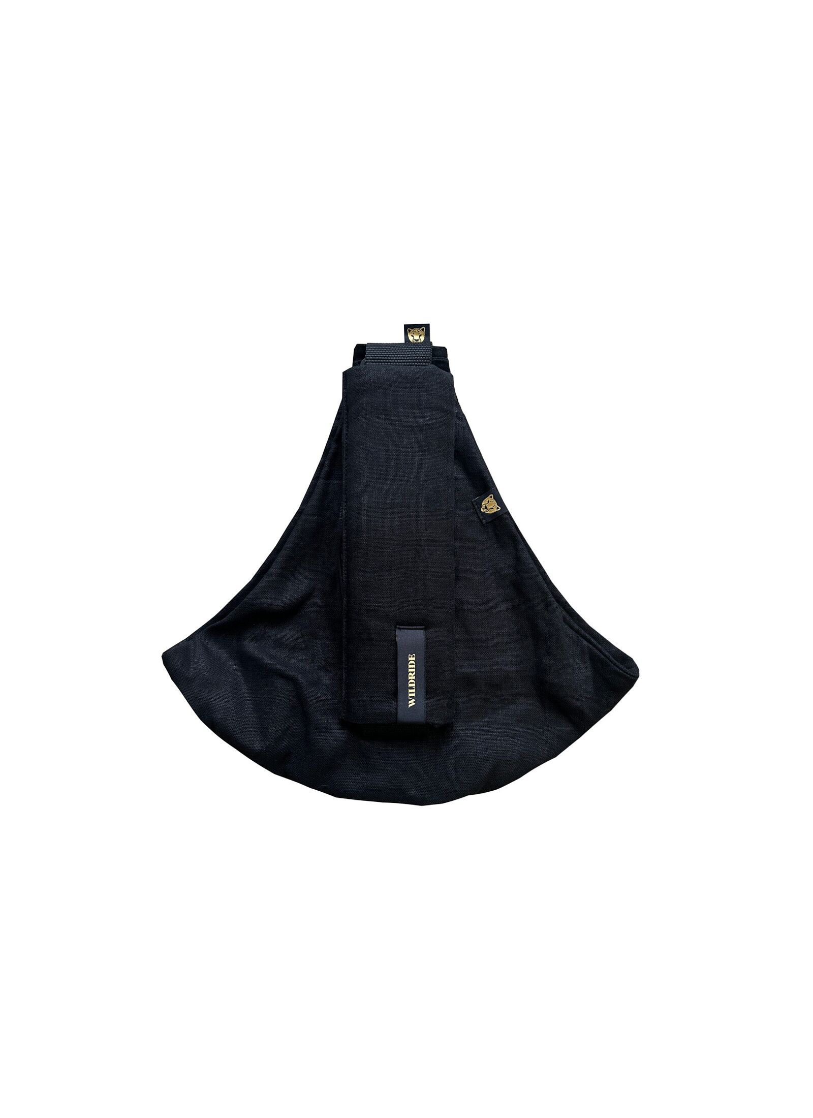 BLACK LINEN BABY CARRIER