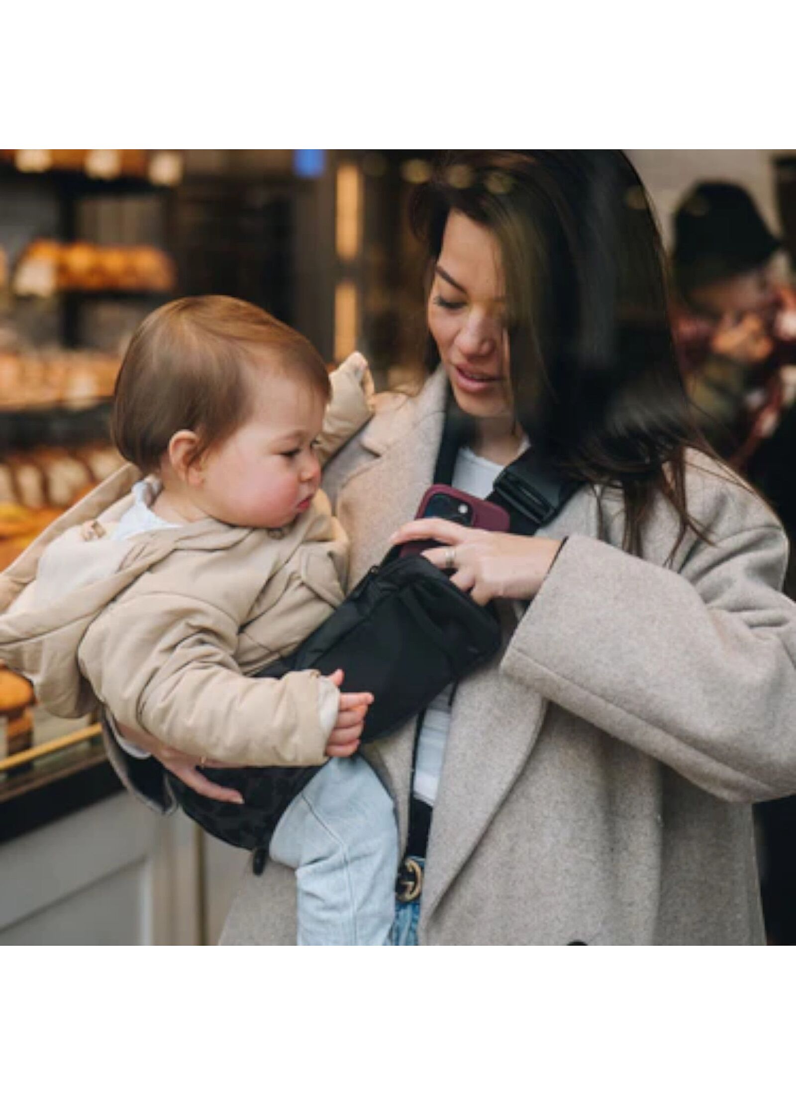 BABY CARRIER BAG BLACK