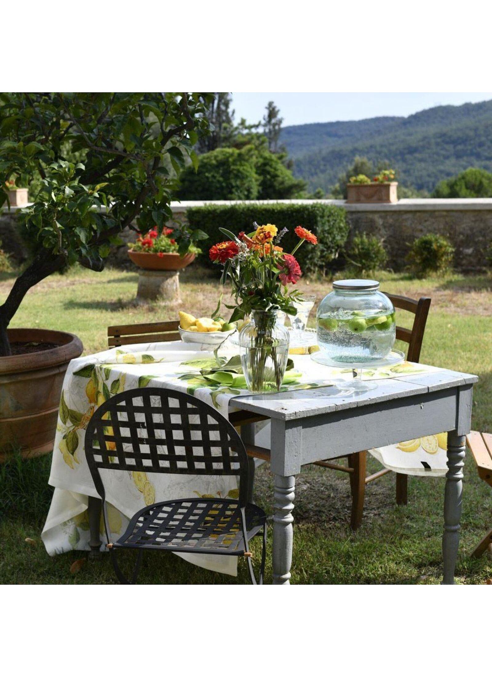 LINEN TABLECLOTH LIMONCELLO (170Χ310)