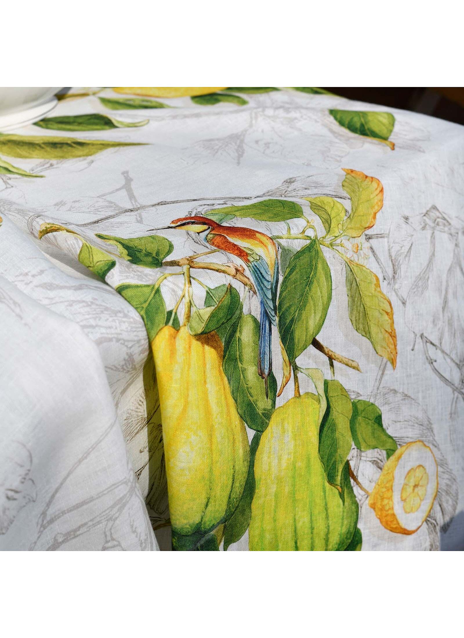 LINEN TABLECLOTH LIMONCELLO (170Χ310)