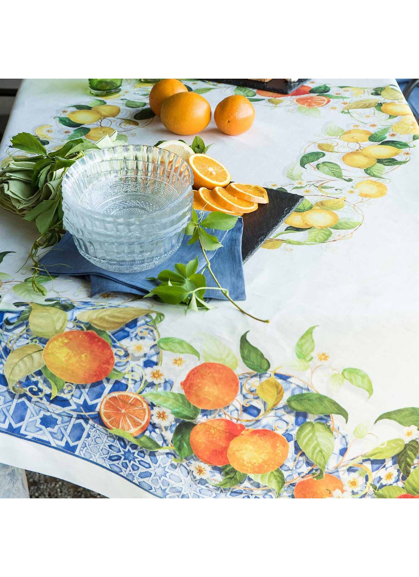 LINEN TABLECLOTH SEVILLANA (170X170)