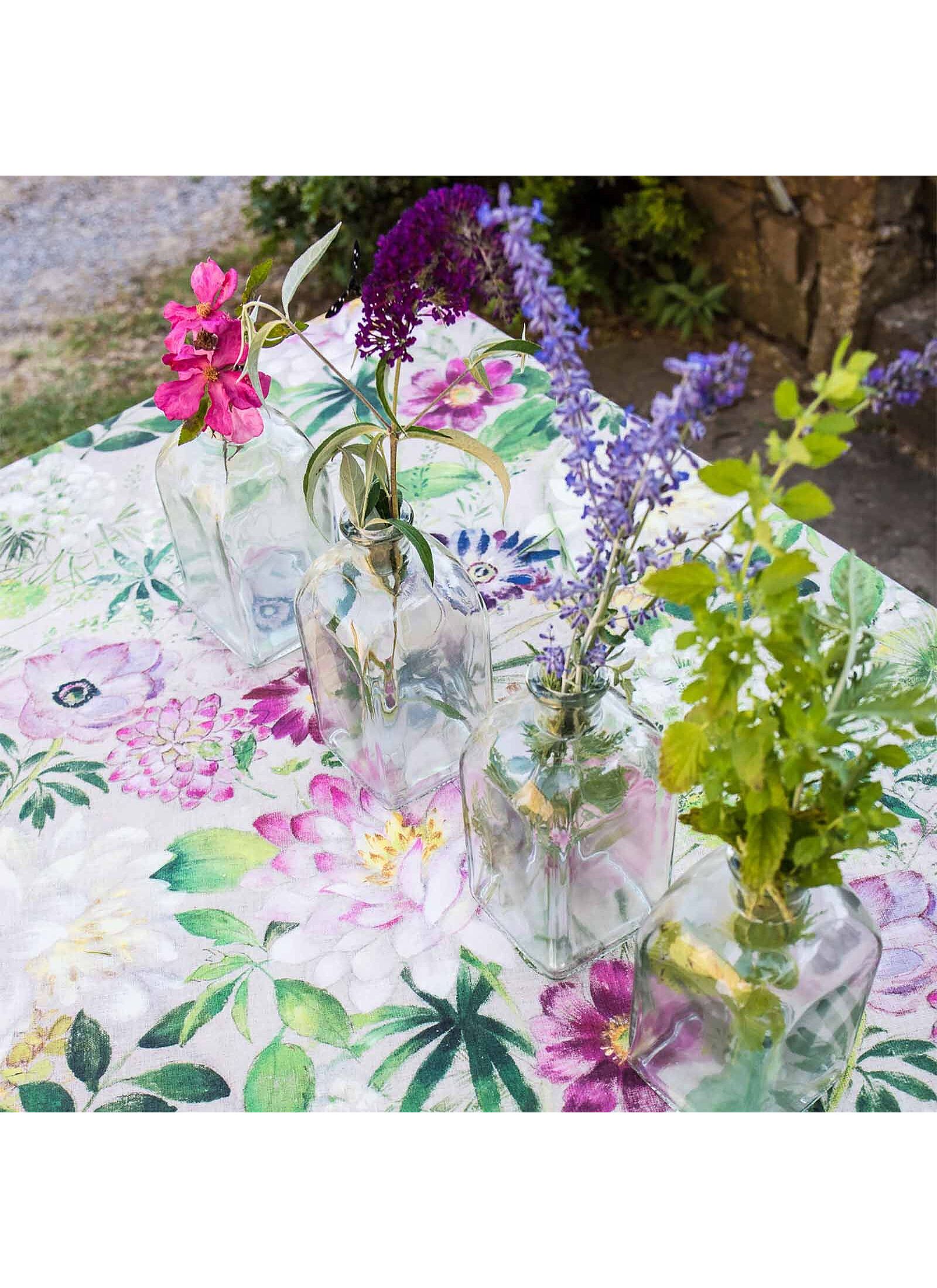 LINEN TABLECLOTH VIE EN ROSE (160Χ230)