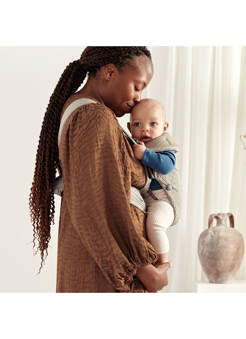 BABY CARRIER MINI 3D MESH GREY BEIGE