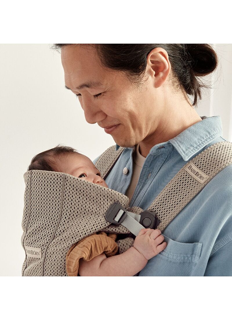 BABY CARRIER MINI 3D MESH GREY BEIGE