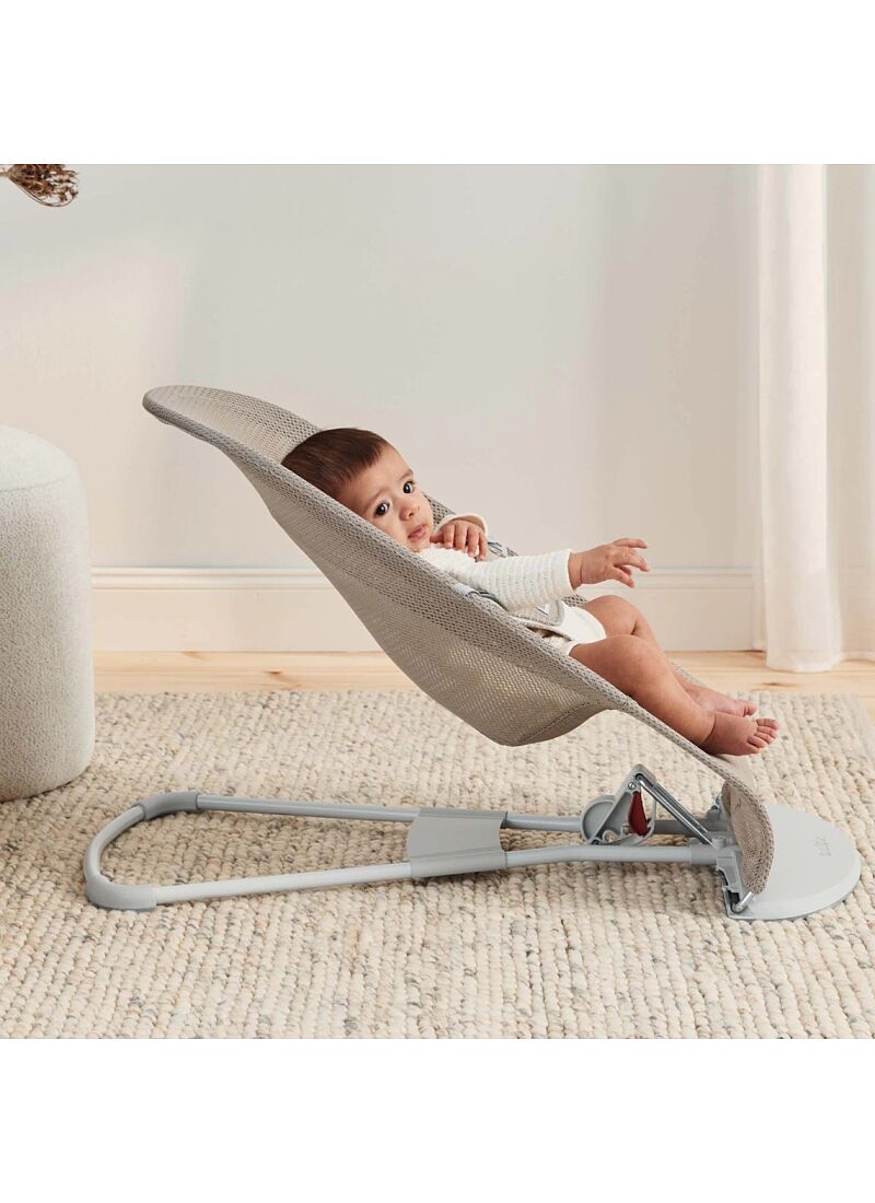 BABY BOUNCER BALANCE SOFT MESH SILVER/WHITE