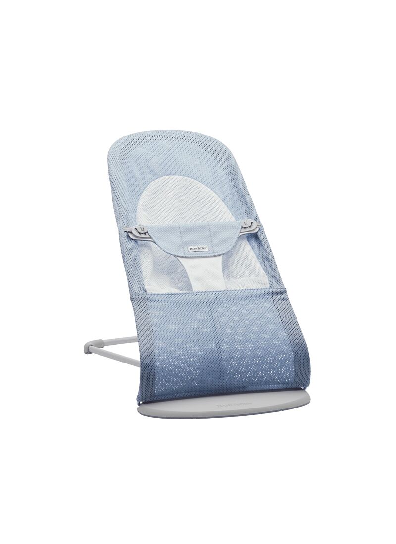 BABY BOUNCER BALANCE SOFT MESH SKY BLUE/WHITE
