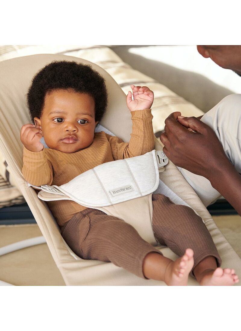 BABY BOUNCER BALANCE SOFT BEIGE/GREY