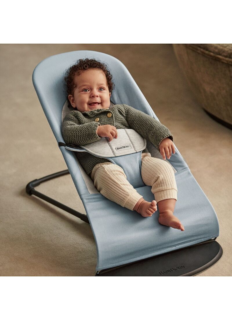 BABY BOUNCER BALANCE SOFT BLUE/GREY