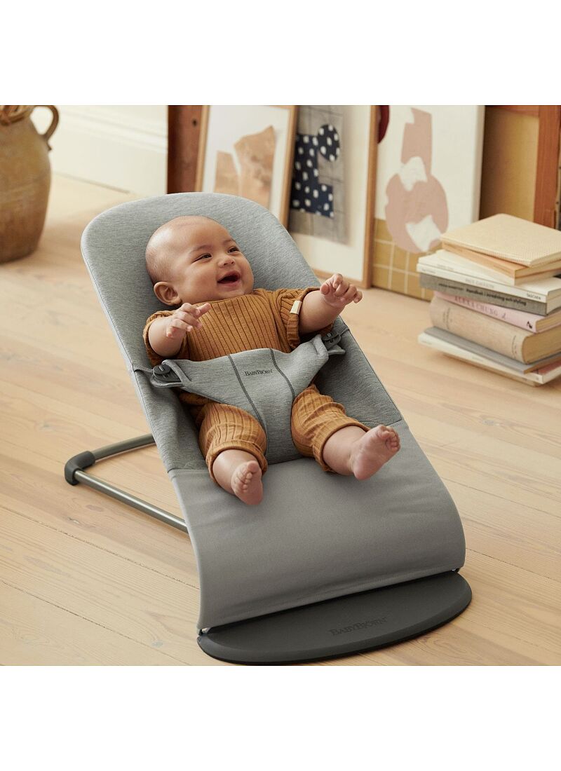 BABY BOUNCER BLISS 3D JERSEY LIGHT GREY