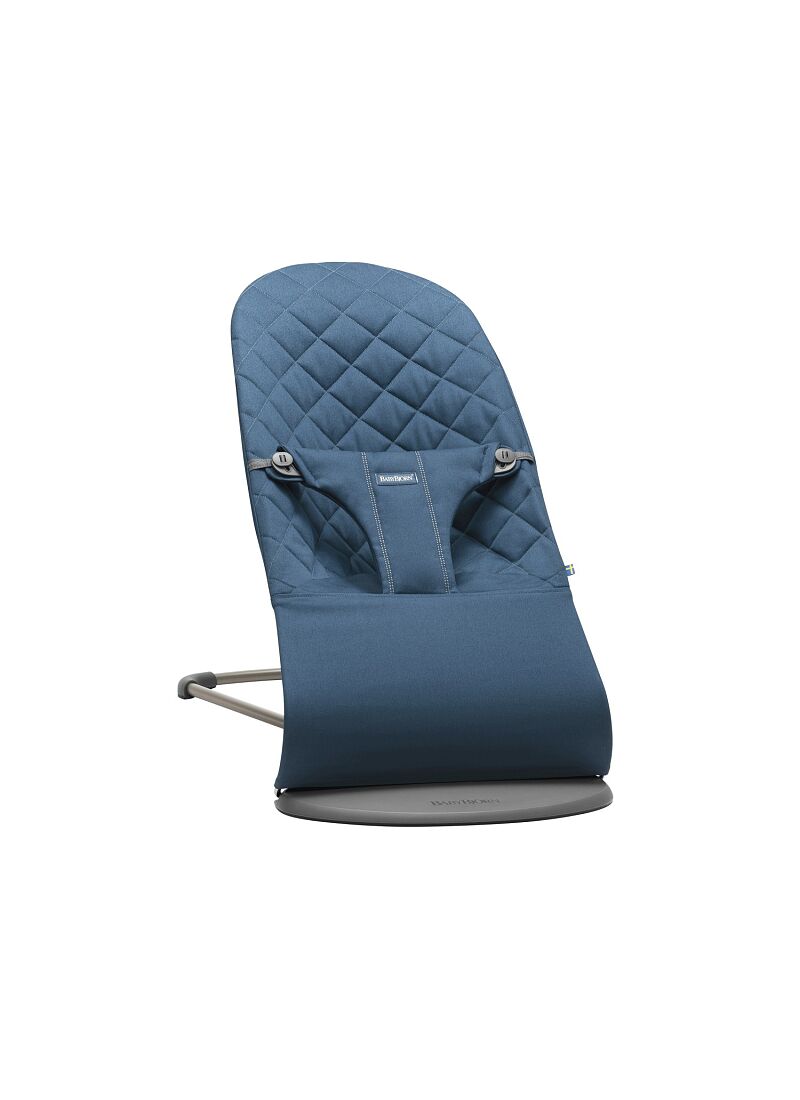 BABY BOUNCER BLISS COTTON MIDNIGHT BLUE