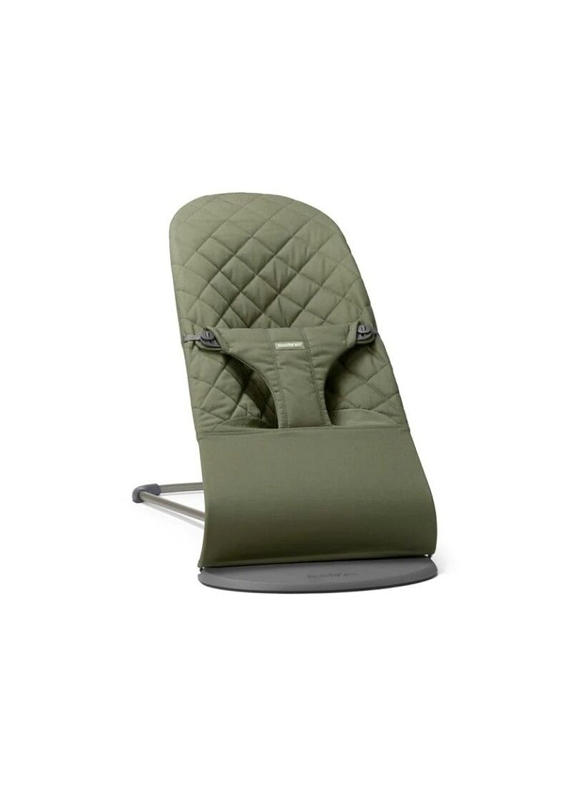 BABY BOUNCER BLISS COTTON DARK GREEN