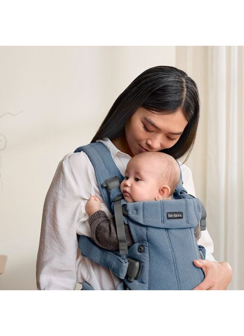 BABY CARRIER HARMONY WOVEN MELANGE BLUE