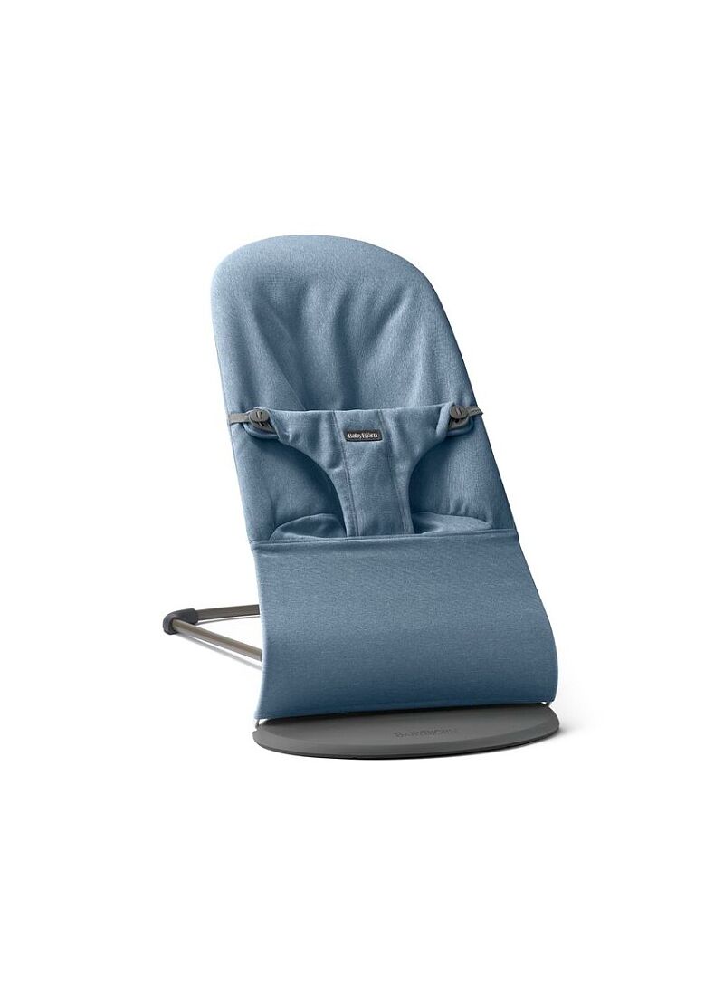 BABY BOUNCER BLISS WOVEN MELANGE BLUE