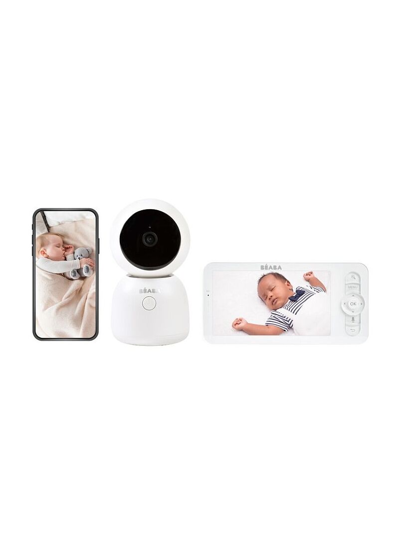 ZEN PREMIUM BABY INTERCOM WITH 360° CAMERA & SCREEN WHITE