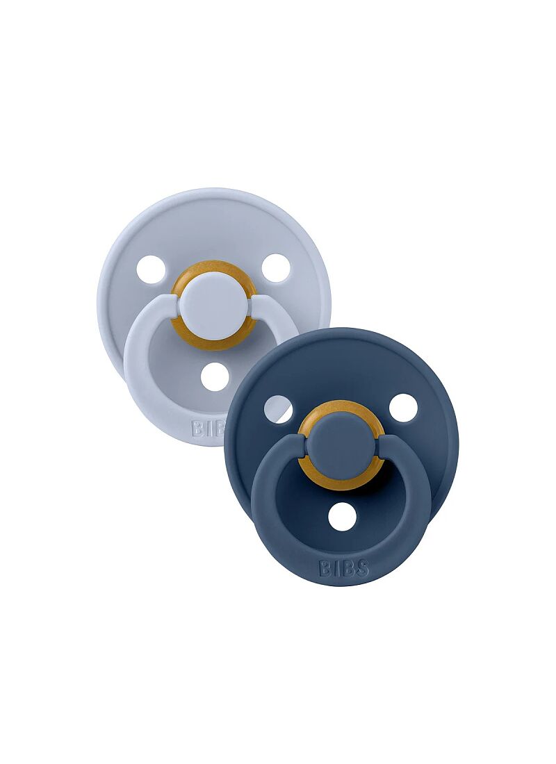 PACIFIER 2pcs COLOUR DUSTY BLUE-STEEL BLUE LATEX