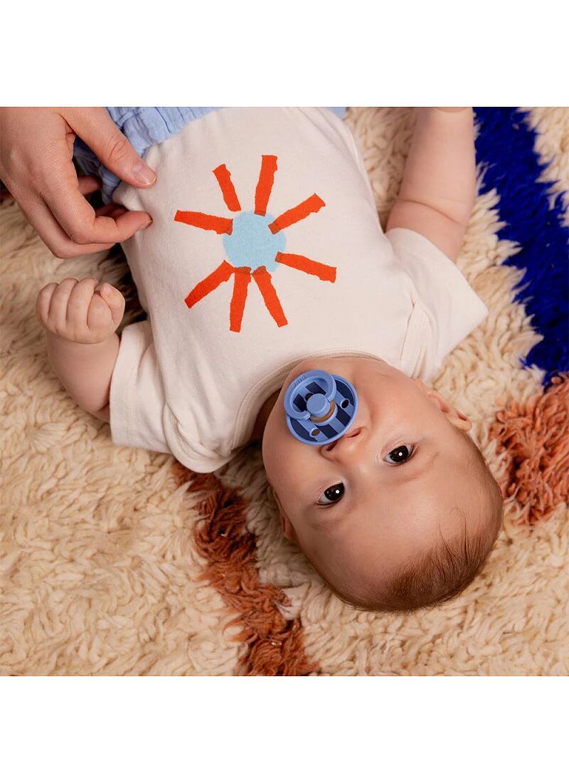 PACIFIER 2PCS COLOUR SKY BLUE LATEX