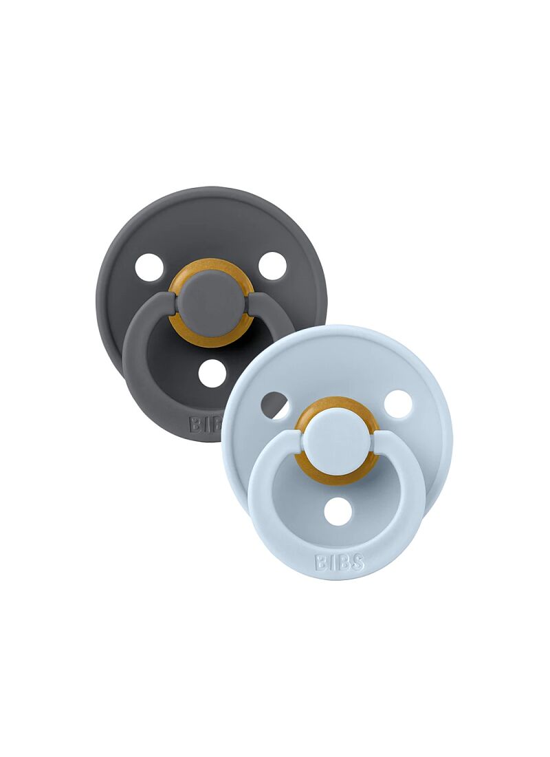 PACIFIER 2pcs COLOUR IRON-BABY BLUE