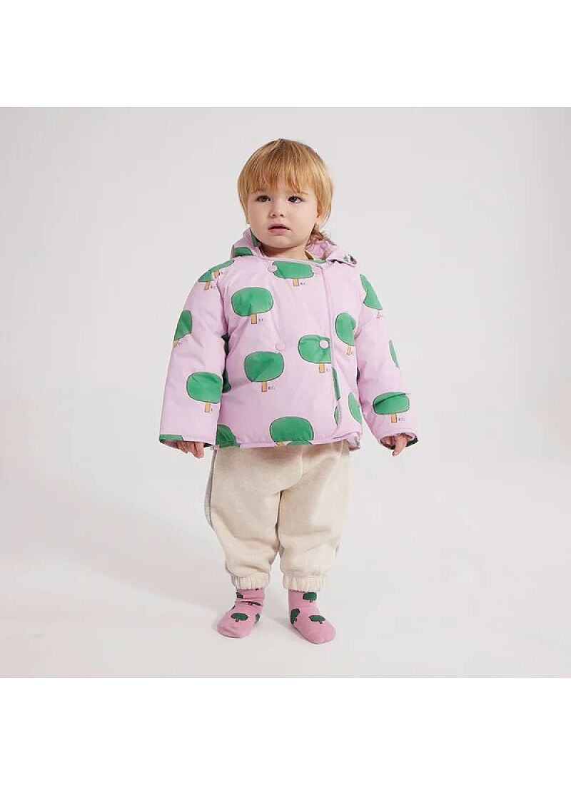 JACKET BABY GREEN TREE ALL OVER