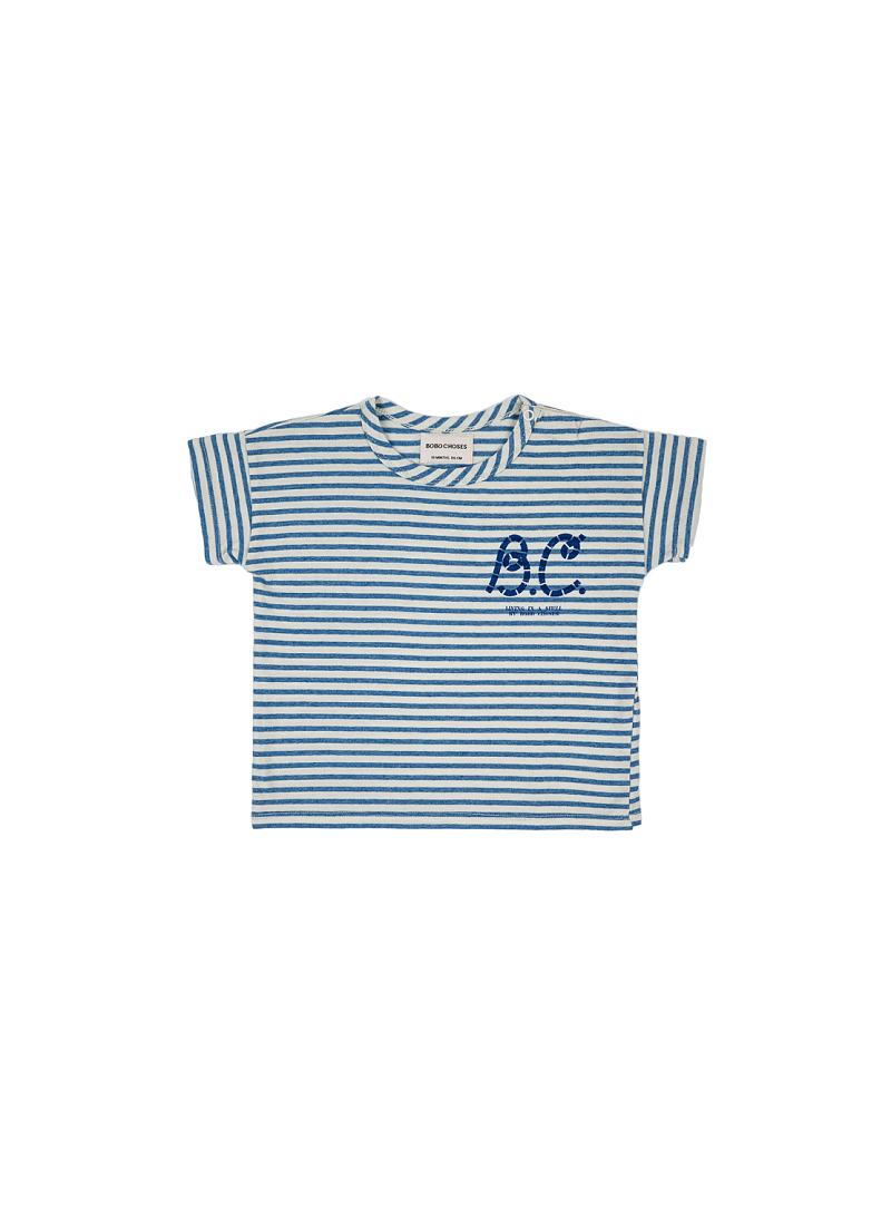 SHORTSLEEVE T-SHIRT BLUE STRIPES