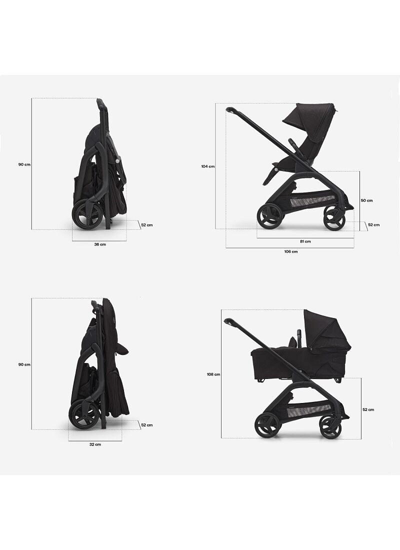 STROLLER DRAGONFLY COMPLETE BLACK/FOREST GREEN
