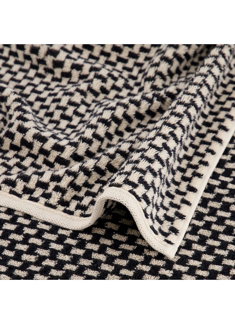 TOWEL SET ALLOVER BLACK