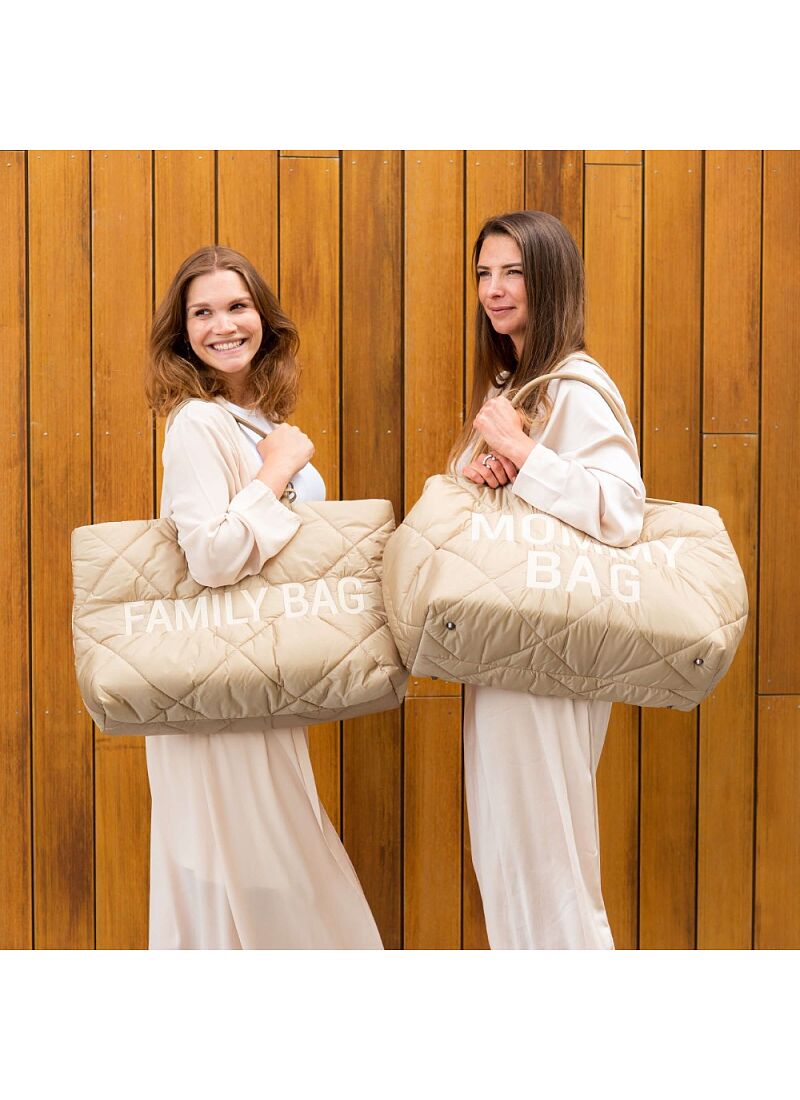 FAMILY BAG PUFFERED BEIGE