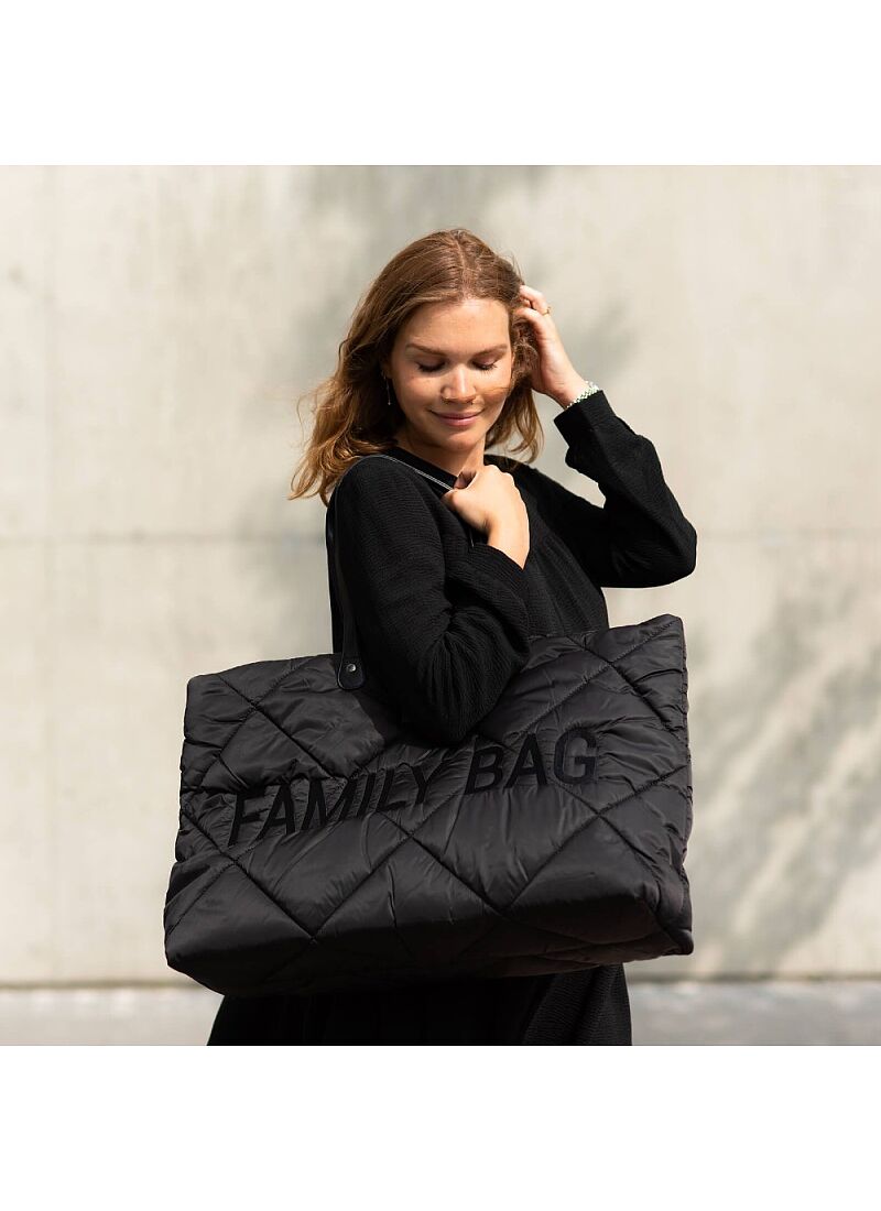 FAMILY BAG PUFFERED BLACK