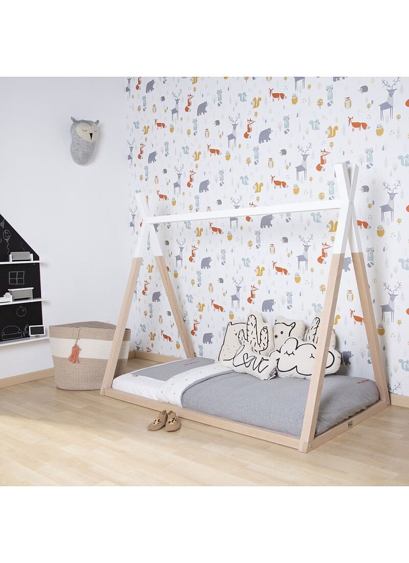 TIPI BED NATURAL-WHITE (90X200)
