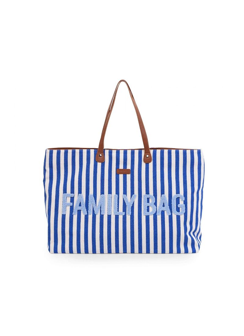 FAMILY BAG STRIPES ELECTRIC BLUE-LIGHT BLUE