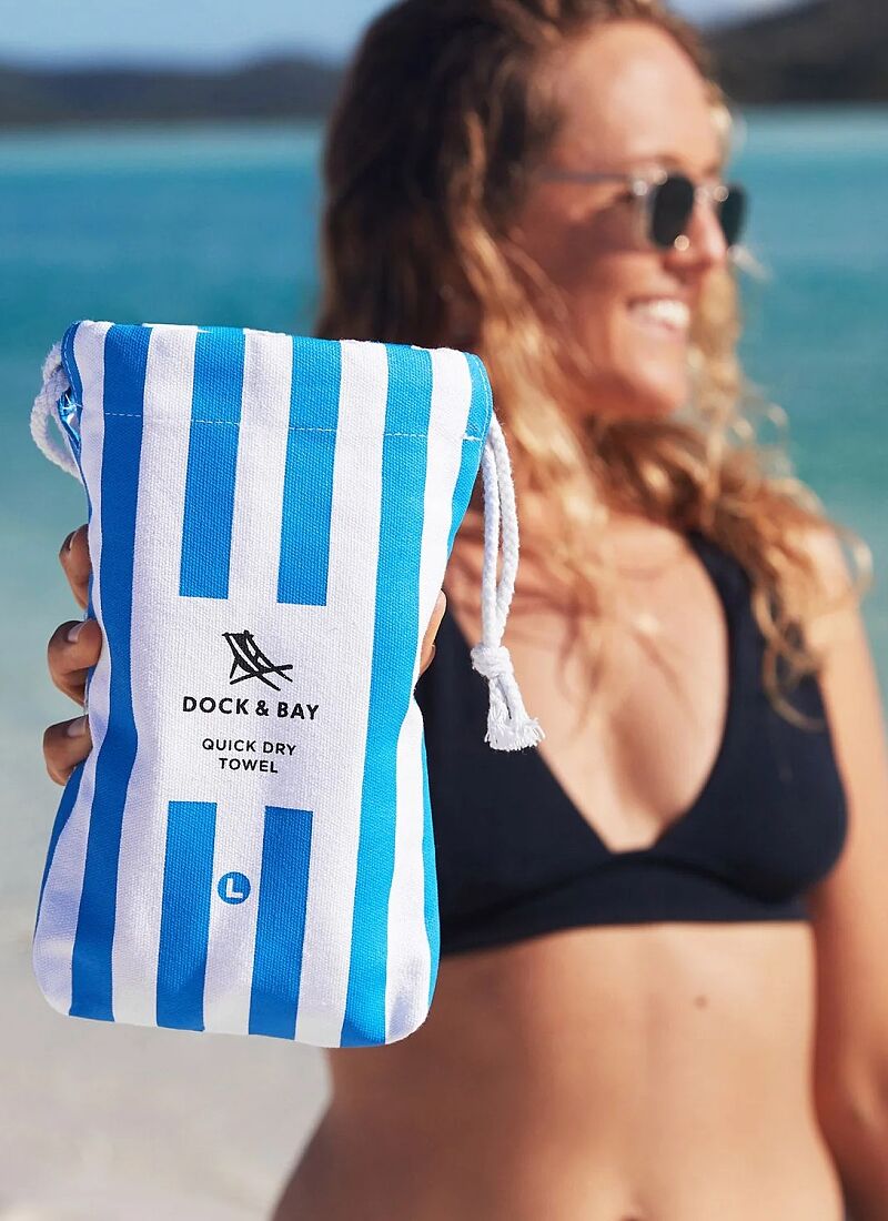 BEACH TOWEL CABANA BONDI BLUE