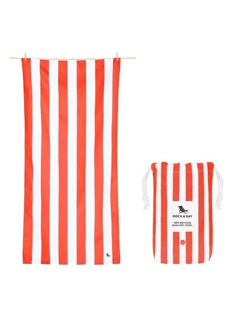 BEACH TOWEL CABANA WAIKIKI CORAL