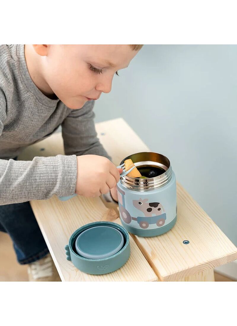 THERMOS BOX TINY FARM BLUE