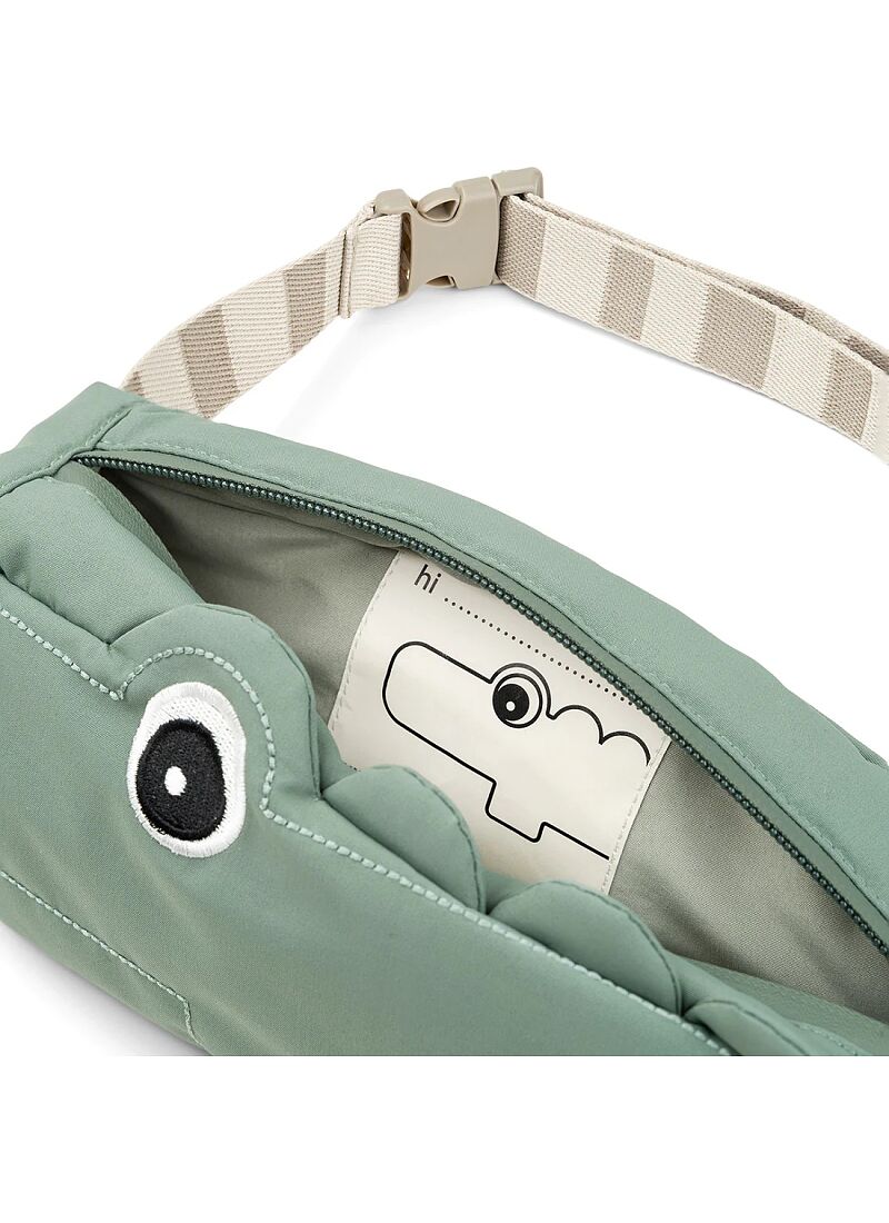 KID'S CROSS-OVER BAG CROCO GREEN