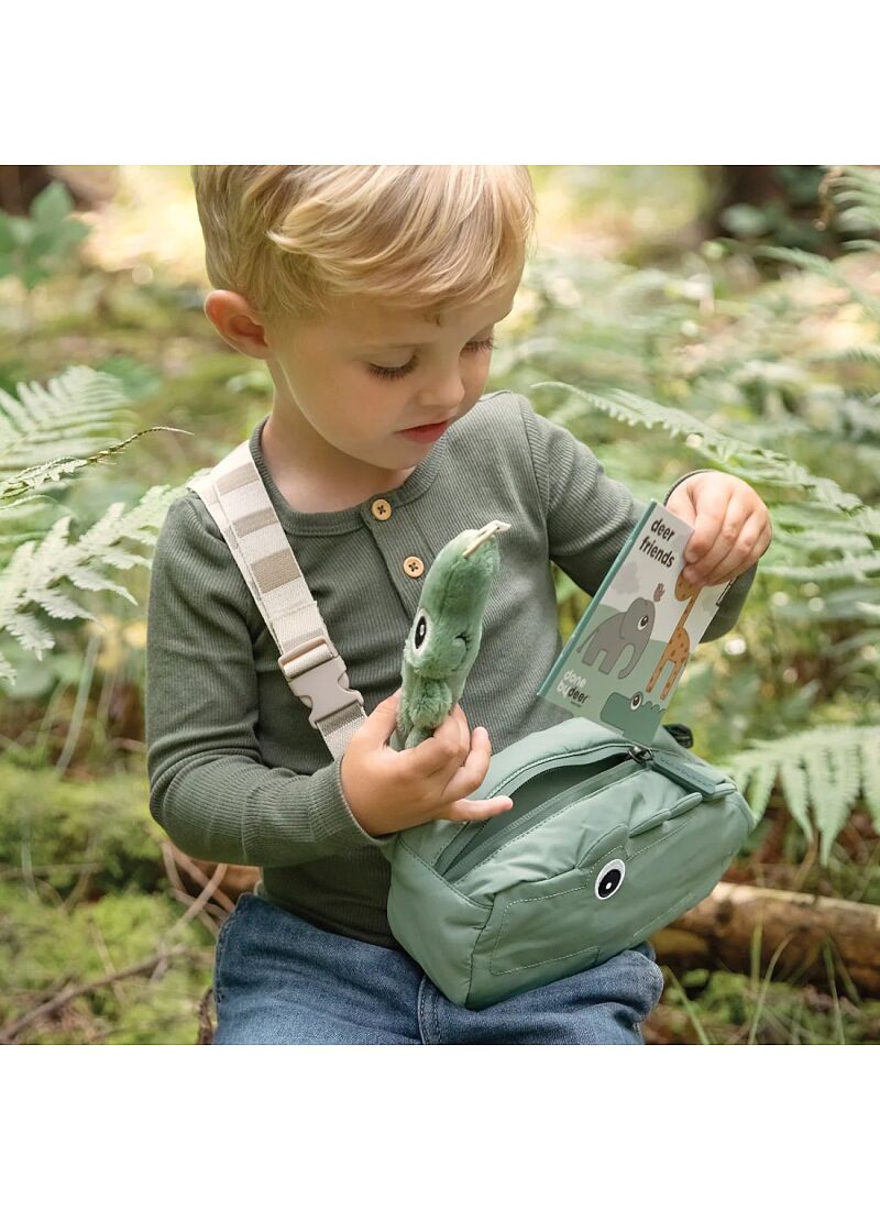 KID'S CROSS-OVER BAG CROCO GREEN