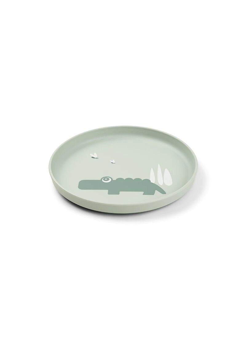 PLATE FOODIE CROCO GREEN