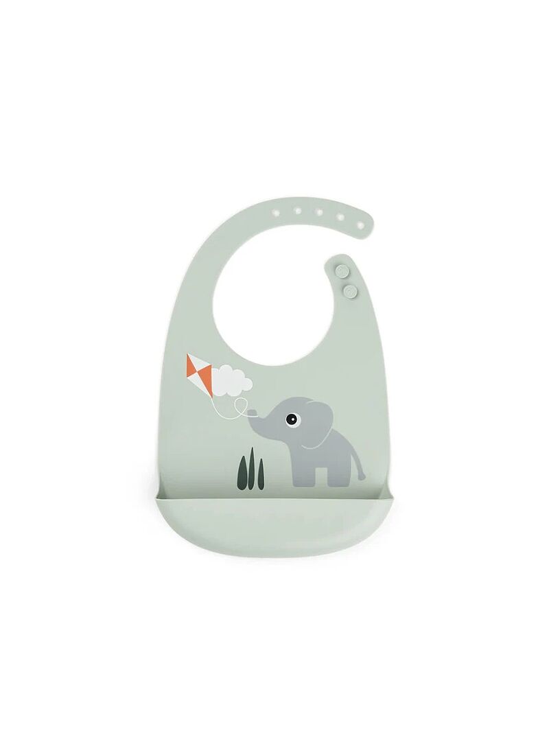 SILICONE BIB PLAYGROUND GREEN