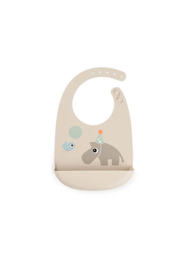 SILICONE BIB CELEBRATION SAND