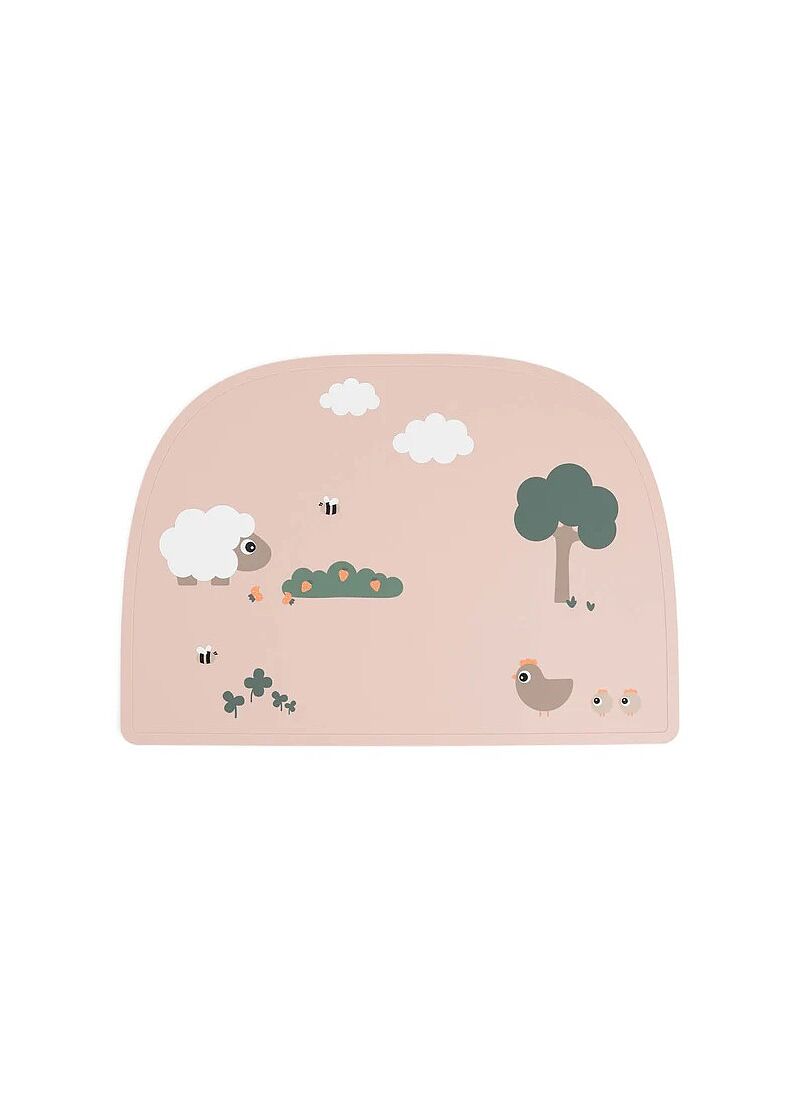 SILICONE PLACE MAT TINY FARM POWDER