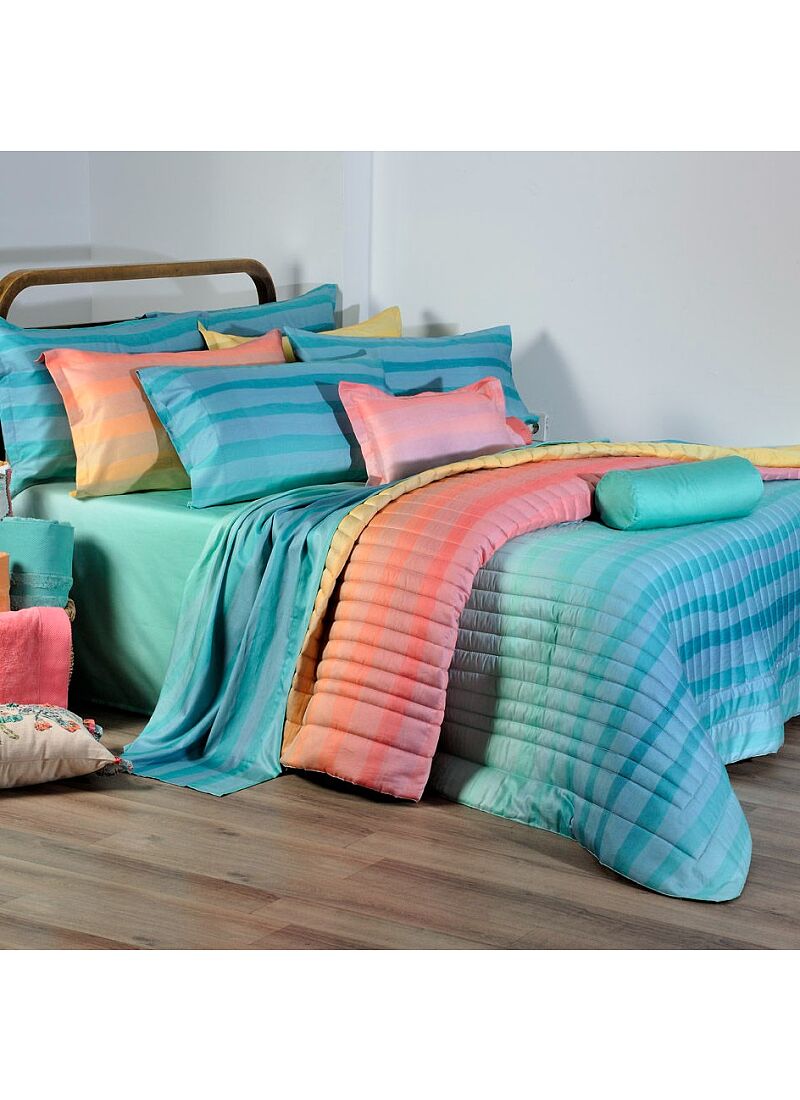 DOUBLE SHEET SET BURANO AQUA (S862)