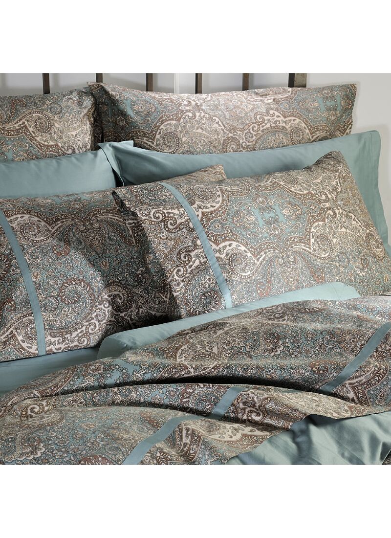 DOUBLE QUILT SET BOMBAY PETROL (S833)